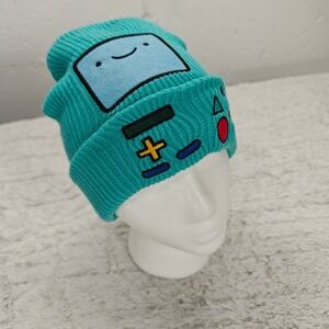 Adventure Time BMO Embroidered Beanie stretchable Cartoon Character Adult Size